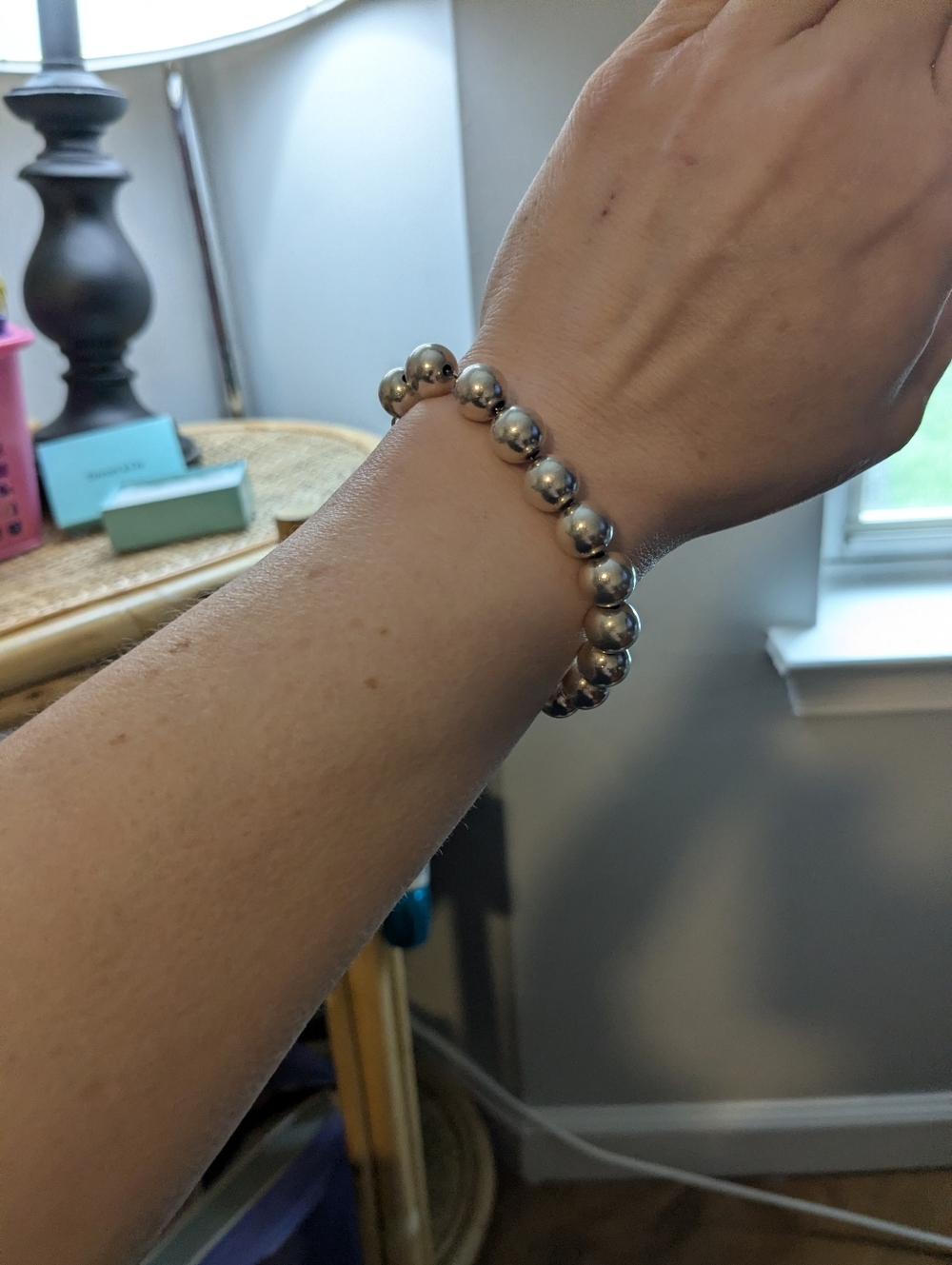Tiffany & Co. Polished Silver Bead Bracelet - Picture 11 of 11